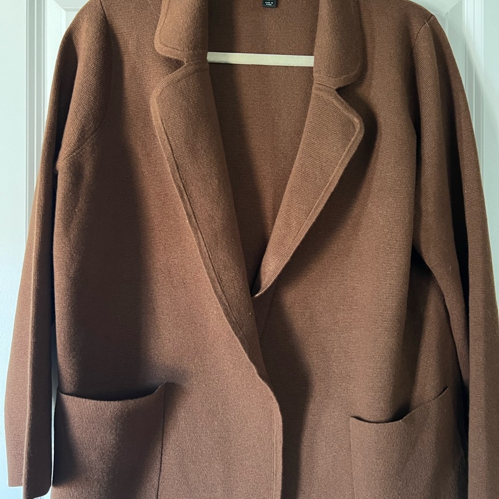 J. Crew Brown Women's Swester Blazer